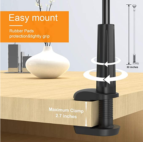 SHAWE Phone Holder Bed Gooseneck Mount